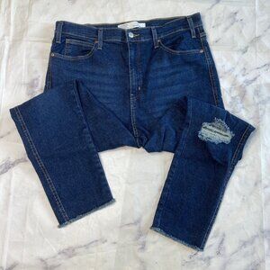 Levis Signature Heritage High Rise Skinny Jeans Womens Size 16 Raw Hem D4